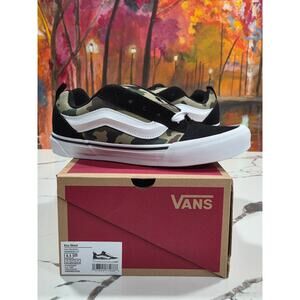 Vans Skateboarding Knu School Camo Green Size 6.5 Youth, 8 Women's